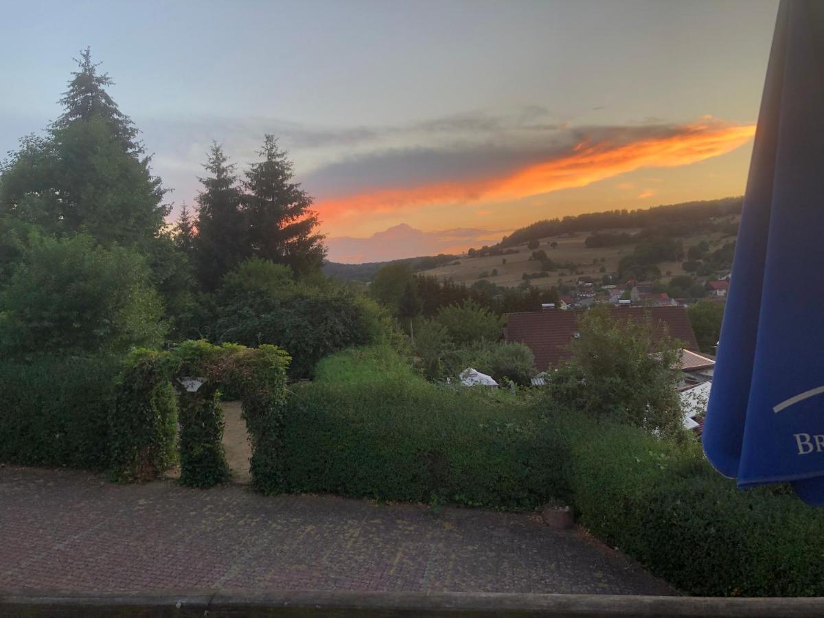 Cafe Pension Sonnenkanzel Staatsbad Brückenau Dış mekan fotoğraf