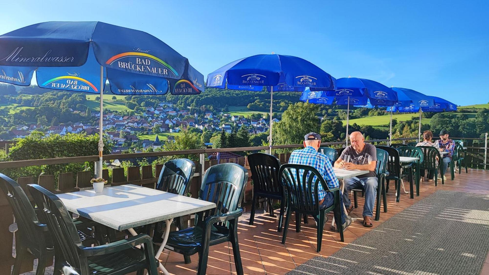 Cafe Pension Sonnenkanzel Staatsbad Brückenau Dış mekan fotoğraf