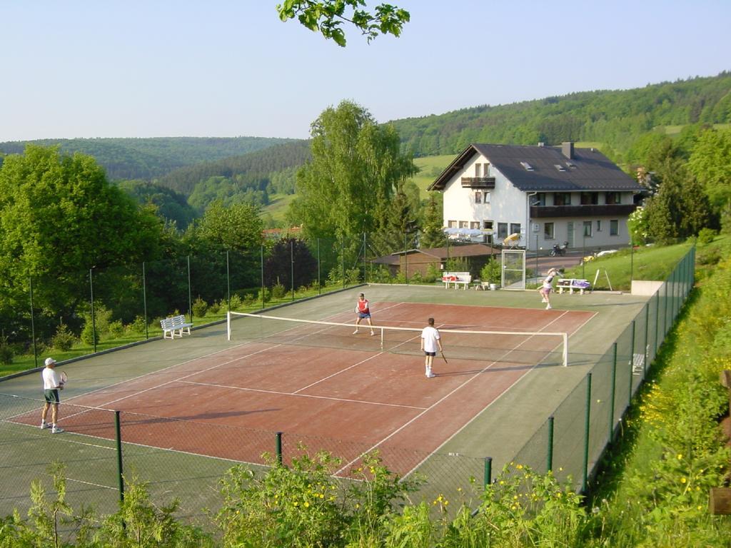 Cafe Pension Sonnenkanzel Staatsbad Brückenau Dış mekan fotoğraf